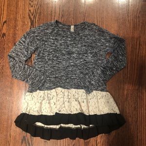 Girls size large knit top